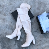 OVER KNEE BOOTS MŨI VUÔNG CAO GÓT PHONG CÁCH ÂU MỸ SEXY B2.OVK