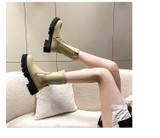 ANKLE BOOS PHONG CÁCH RETRO CỔ ĐIỂN  MŨI TRÒN PHONG CÁCH ANH HOANG DÃ B3.ANK