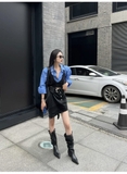 KNEE BOOTS DA DÁNG CAO BỒI PHONG CÁCH ANH MŨI NHỌN THỜI THƯỢNG B4.KNE