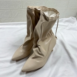 KNEE BOOTS KẾT HỢP COMBAT BOOTS DÂY RÚT PHONG CÁCH CỔ ĐIỂN BASIC   B8.KNE