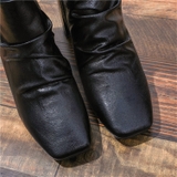HIGHHEEL BOOTS MŨI VUÔNG ĐẾ TRỤ BASIC SIÊU CHẤT B1.HIE
