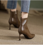 HIGH HEELS BOOTS PHONG CÁCH PHÁP THANH LỊCH  MŨI NHỌN  B2.HIE