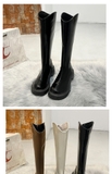 KNEE BOOTS BASIC PHONG CÁCH HIỆP SĨ ĐẦU TRÒN B2.KNE