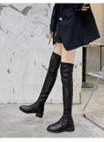 OVER KNEE BOOTS ĐẾ TRỆT ĐƠN GIẢN HIỆN ĐẠI PHONG CÁCH ANH SANG CHẢNH B3.OVK