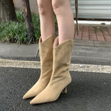 UNDER KNEE BOOTS NGANG BẮP CHÂN MŨI VÀ GÓT NHỌN SANG CHẢNH B1.UNK