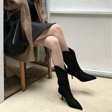 UNDER KNEE BOOTS NGANG BẮP CHÂN MŨI VÀ GÓT NHỌN SANG CHẢNH B1.UNK