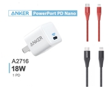 Bộ sạc nhanh Anker 18W PD Powerline +ii cho iPhone/iPad