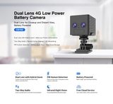 Camera 4g dùng sim Vstarcam CB75D pin sử dụng đến 10 ngày, ống kính kép zoom 6x, đàm thoại 2 chiều