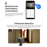 Camera 4g dùng sim Vstarcam CB75D pin sử dụng đến 10 ngày, ống kính kép zoom 6x, đàm thoại 2 chiều