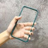 Ốp iPhone viền màu lưng kính Basic case