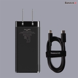 Bộ sạc nhanh Baseus GaN2 Pro Quick Charger 65W (Type Cx2 + USB , PD3.0/ PPS/ QC4.0/ SCP/ FCP Multi Quick Charge Protocol, GaN2 Technology)