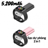 Sạc dự phòng đa năng WP830 2 in 1 cho AppleWatch và Smartphone