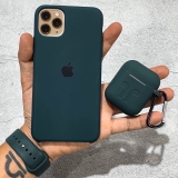 Ốp Silicons xanh Midnight Green iPhone 7/8 Plus, X/Xs, Xs Max, 11 Pro, 11 Pro Max