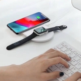 Đế sạc nhanh không dây 2 trong 1 Baseus Dual Smart Wireless Charging Pillow dùng cho Smartphone và Apple Watch
