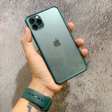 Ốp iPhone viền màu lưng kính Basic case