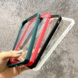 Ốp iPhone viền màu lưng kính Basic case