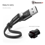 Cáp lightning ngắn 23cm chính hãng Baseus