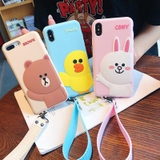 Ốp lưng gấu BROWN & LINE FRIEND