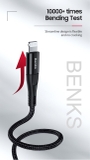 Cáp sạc ngắn 25cm USB-C to Lightning chính hãng BENKS