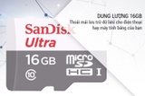 Thẻ Nhớ microSDHC SanDisk Ultra 16GB UHS-I - 48MB/s