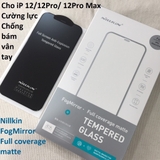 Cường lực full màn hình chống bám vân tay Nillkin FogMirror cho iPhone 12/ 12 Pro/ 12 Pro max