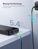 Pin dự phòng RAVPower PD Pioneer 20000mAh 18W Portable Charger 3-Port hàng chính hãng USA