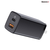 Củ sạc siêu nhanh Baseus GaN2 Lite Quick Charger 65W (Type C+ USB Port , PD3.0/ PPS/ QC4.0/ SCP/ FCP Multi Quick Charge Protocol, GaN2 Technology)