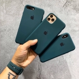 Ốp Silicons xanh Midnight Green iPhone 7/8 Plus, X/Xs, Xs Max, 11 Pro, 11 Pro Max