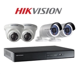 Bộ 4 Camera Gia Đình TVI 1.0 Megapixel  Hikvision