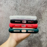 Ốp iPhone viền màu lưng kính Basic case