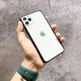 Ốp iPhone viền màu lưng kính Basic case