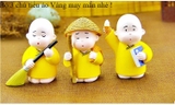 BỘ TƯỢNG 3 CHÚ TIỂU ÁO VÀNG