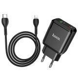 Bộ sạc nhanh Hoco N5 Type-C to Lightning sạc nhanh PD 20W Quick Chagre 3.0 dành cho iPhone/iPad ( kèm cáp sạc 1m )