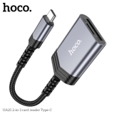 Đầu đọc thẻ nhớ micro sd, sd cổng type C Hoco UA25