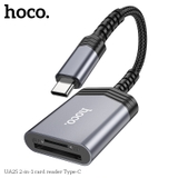 Đầu đọc thẻ nhớ micro sd, sd cổng type C Hoco UA25