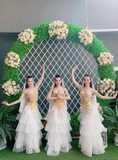 Váy múa nữ belly dance màu trắng