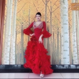 Trang phục múa flamenco màu đỏ