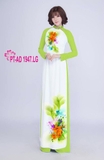 Áo dài truyền thống in họa tiết 3D