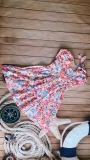Váy thiết kế bé gái tay ngắn buộc dây - giá sỉ