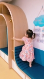 Váy thiết kế bé gái tay ngắn buộc dây - giá sỉ
