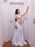 Váy belly dance màu trắng