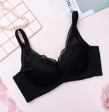 Áo lót không gọng phối ren đệm dày LU5AL03 bản 3 móc mềm mại chắc chắn