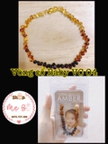 Vòng cổ hổ phách size Baby ( 33-35 cm)