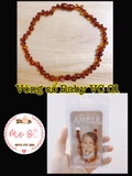 Vòng cổ hổ phách size Baby ( 33-35 cm)