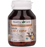 Viên uống bổ sung canxi dành cho trẻ trên 4 tháng Milk Canxi Healthy Care Úc 60 viên