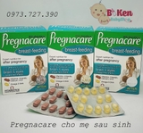 Vitamin tổng hợp dành cho mẹ sau sinh Pregnacare Breast Feeding Anh 84 viên