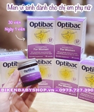 Viên uống Men vi sinh trị nấm âm đạo OptiBac Probiotics for women hộp 30 viên của Anh