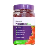 Kẹo Dẻo Giúp Ngủ Ngon Natrol Gummies Melatonin 5mg Vị Dâu