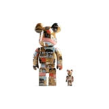 Bearbrick Andy Warhol x JEAN-MICHEL BASQUIAT #2 400% + 100% Set