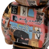 Bearbrick Andy Warhol x JEAN-MICHEL BASQUIAT #2 400% + 100% Set